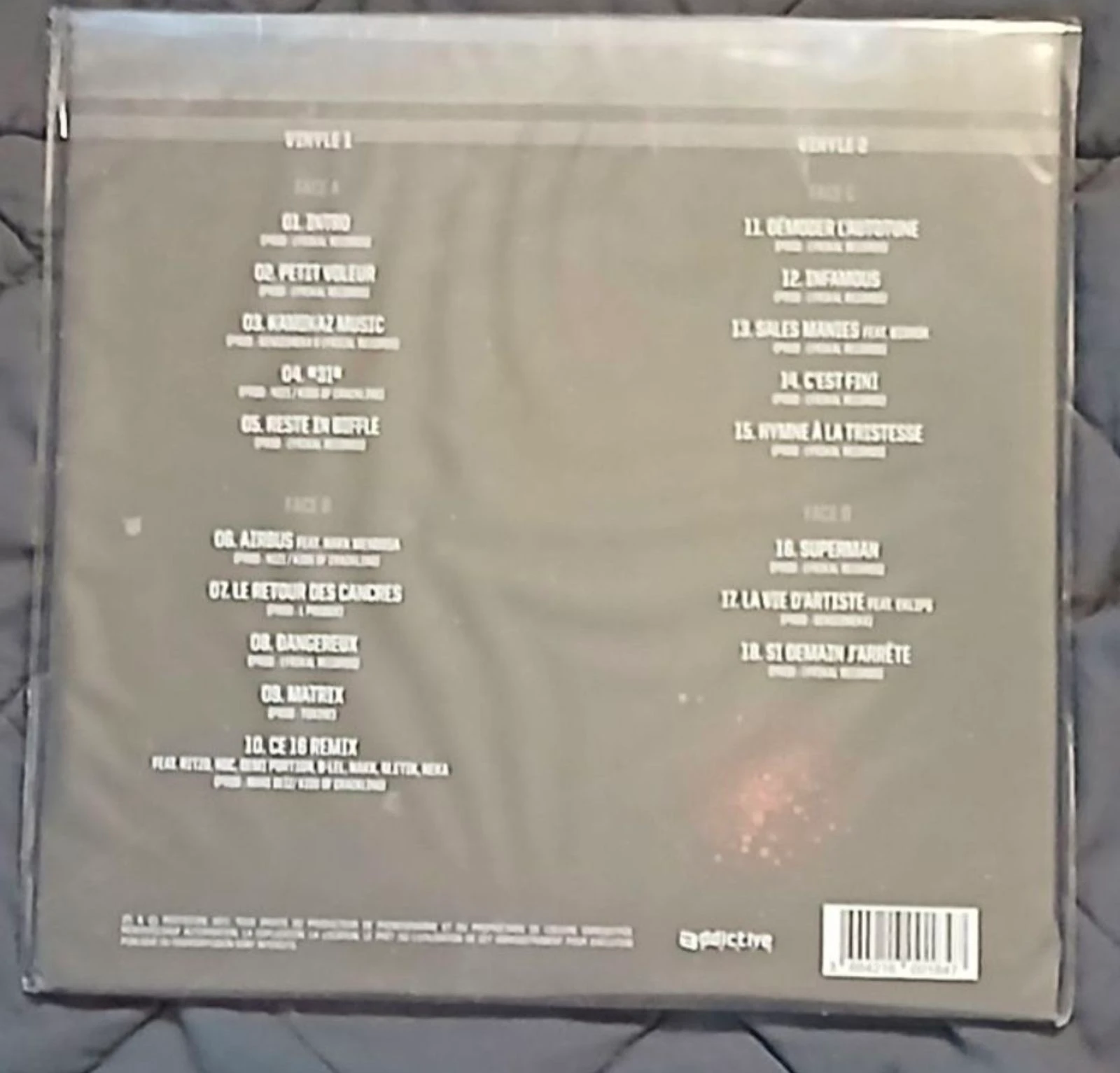 vinyl album 33t Jeff Le Nerf Kilos De Plumes Et Grammes De Plomb 2 LP 18 tracks hip hop new under blister – photo 2